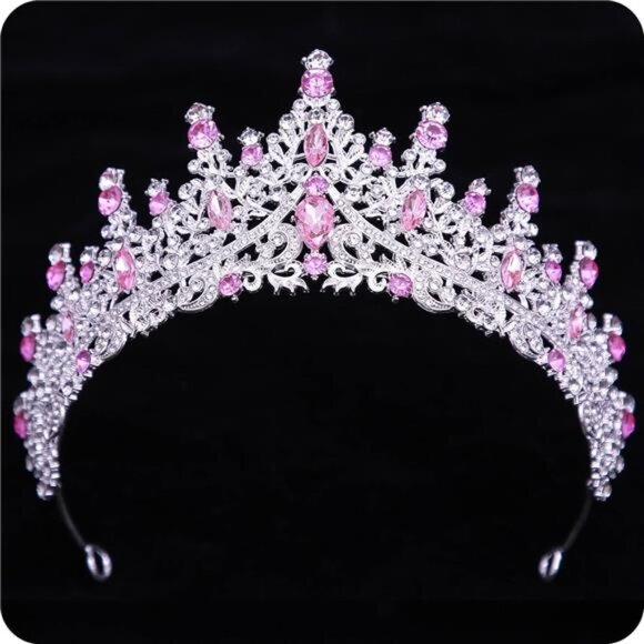 Crystal Crowns and Tiaras Headband Pink - Picture 5 of 6